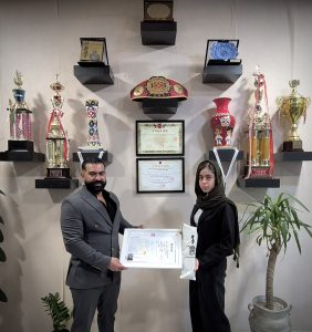 اهدای احکام جهانی - هانیه جمال آبادی